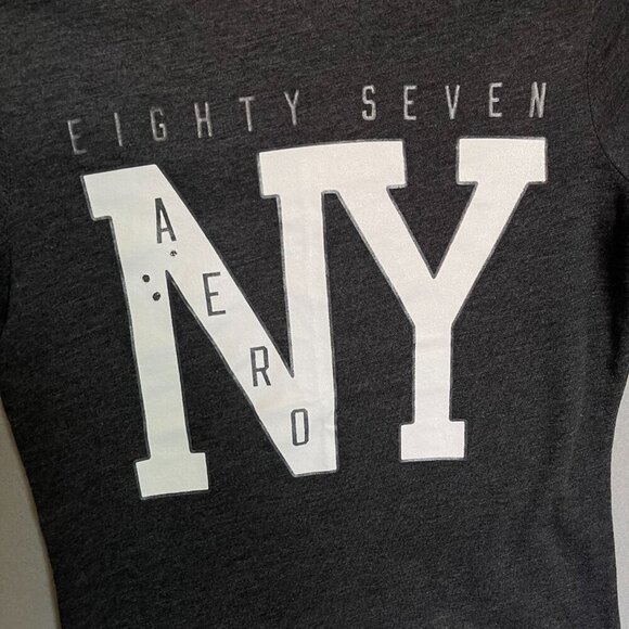 Aeropostale Gray NY Graphic Tee Size XS - Picture 3 of 7